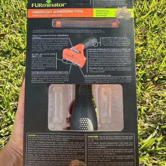 FURminator Undercoat deShedding Tool for Medium Size Long Hair DOGS - Picture 3 of 4